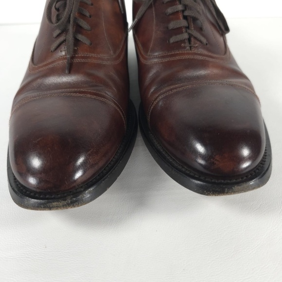 BALLY SWITZERLAND🇨🇭Made HONSER/112 LEATHER Oxford Shoes 195509 D3NAPC Size 9D - Picture 10 of 16